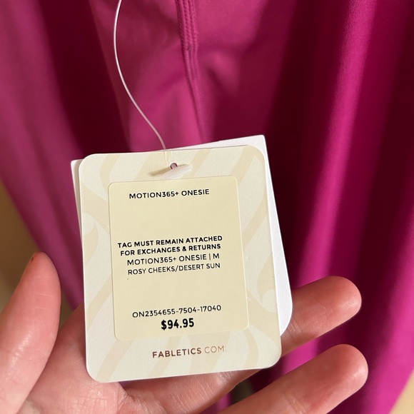 Women’s pink and orange athletic jumpsuit - Picture 4 of 4